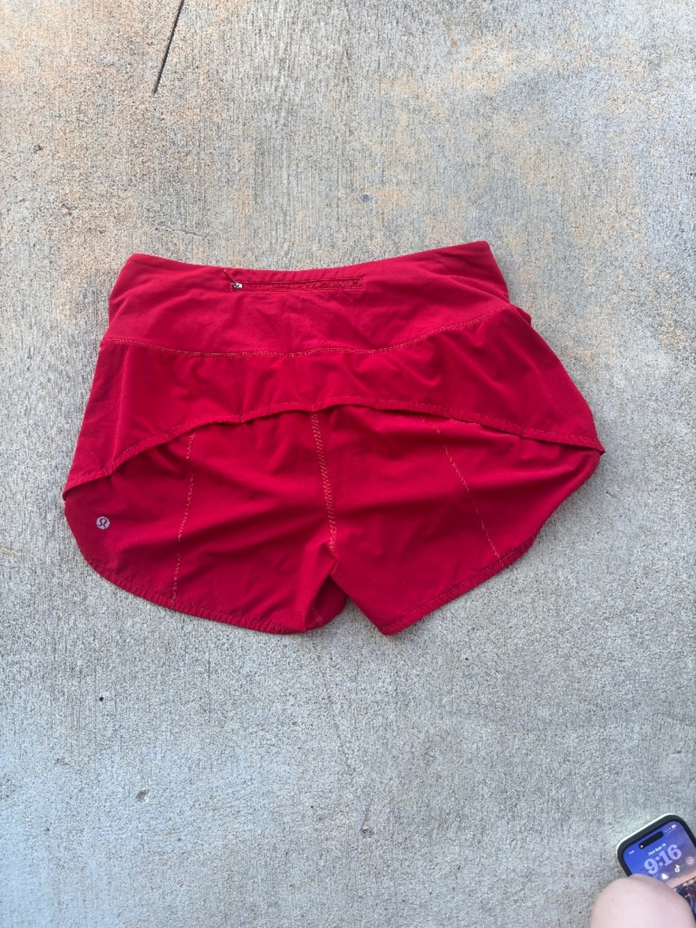 Lululemon Dark Red Speed Up Mid-Rise Shorts 4"